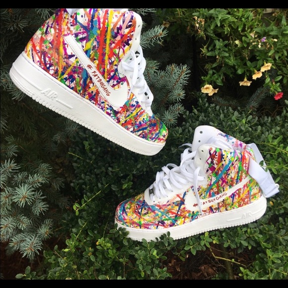 Custom White Splatter Air Force One - Picture 2 of 2